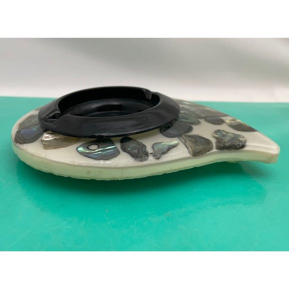 Vintage ashtray, lucite abalone ashtray, tear drop - Picture 2 of 10